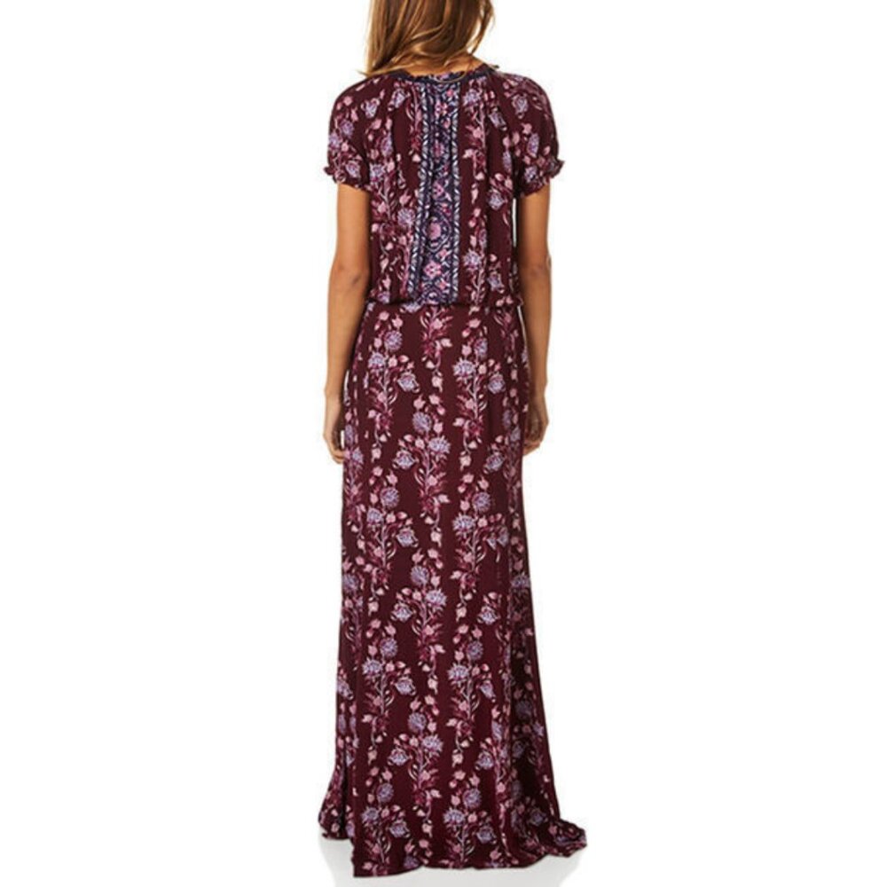 TIGERLILY 'Carriacou' Women's Maxi Dress Mulberry US 4 - Picture 3 of 8